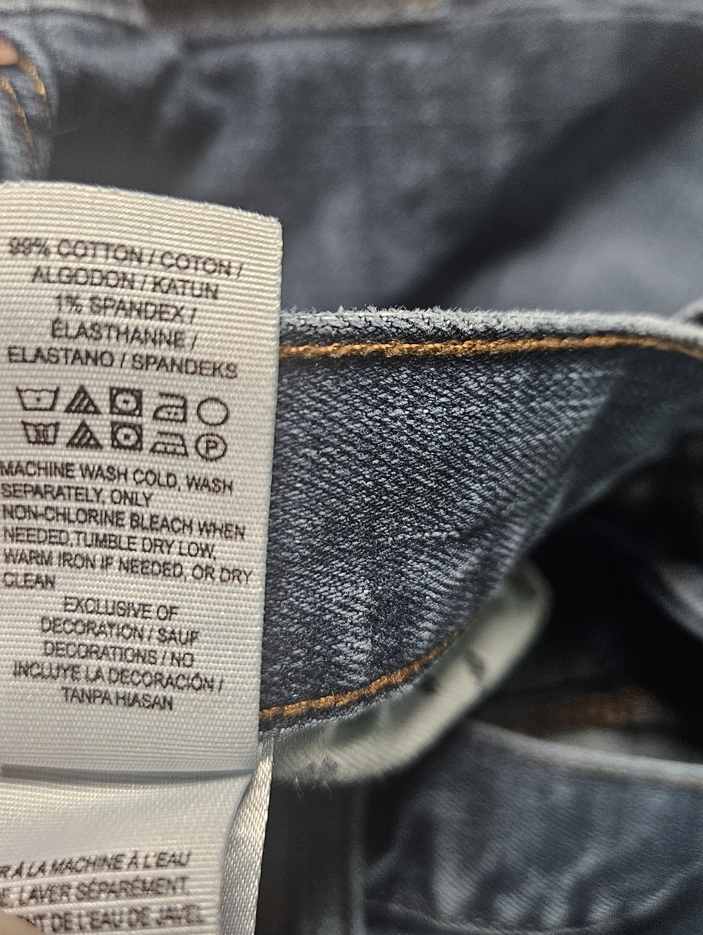 Lucky Brand 181 Relaxed Straight Jeans Mens 42x32 Medium Wash Distressed 42x30 - Picture 9 of 11